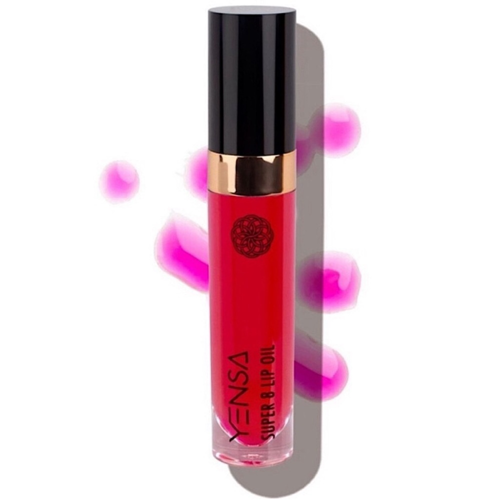 YENSA Super 8 Lip Oil in Pink Shine - Sheer Light Pink  0.23 fl oz / 6.8 ml